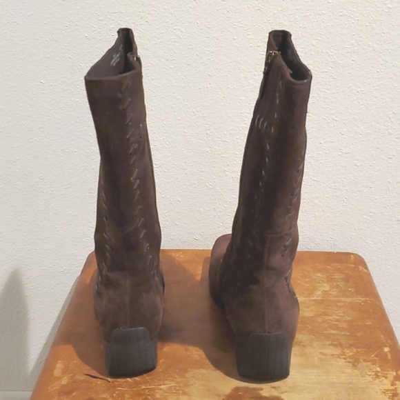 NEW EasySpirit brown ladies leather boots sz 7 CLOSET CLOSING - Picture 6 of 9